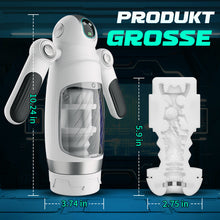 Load image into Gallery viewer, Doppelter Handgriff 13 Frequenz Vibration 7 Frequenz Einziehbare Masturbation Cups