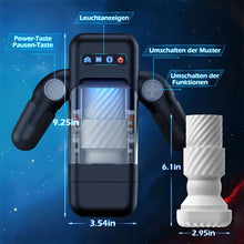 Load image into Gallery viewer, 10 Stoßen Automatische Vagina Vibration Masturbation Tasse, 10 Vibrationsmodi, steigern Sie Ihre Libido bis an die Grenze, 42° Wärme, erleben Sie die echte vaginale Temperatur