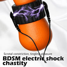 Load image into Gallery viewer, Elektrische Penisringe Elektro Schock Penis Trainer mit Host und Penis-Elektroden-Ring