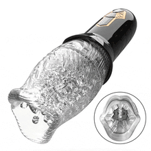 Load image into Gallery viewer, ORKAN 2 in 1 transparente Version des Automatischer 7 Rotation 7 Vibration Cup Masturbator