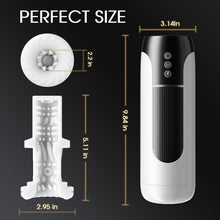 Load image into Gallery viewer, Tragbarer 7-stoßender und vibrierender, erhitzender Vocal-Masturbationsbecher