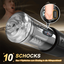 Load image into Gallery viewer, Telescope 5 Stoßen 10 Vibrieren 5 Saugen 3 IN 1 Masturbator für Männer