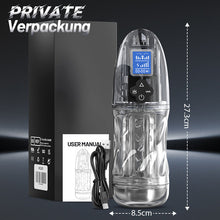 Load image into Gallery viewer, Rogen - Volle Transparenz Vibrieren &amp; Oral Sensation Saugen &amp; Stimme Männlicher Masturbator