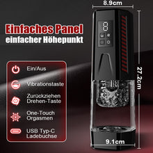 Load image into Gallery viewer, Mars - Oral Dominator 7 vibrierend 7 dehnend 7 rotierend Doppelmotor 4-in-1 Masturbator
