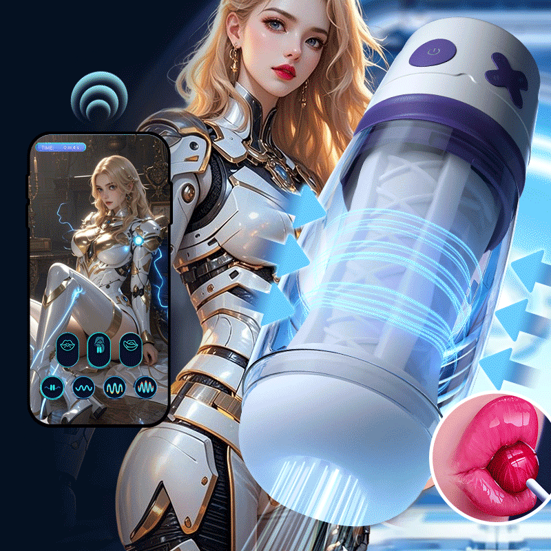 NOVA-Mechanischer Mate 3 Saugen 4 Vibrieren APP-gesteuert Männlicher Masturbator