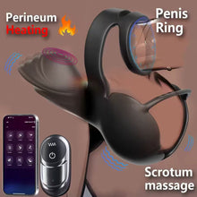Load image into Gallery viewer, 360° Hoden Vollabdeckungsstimulator Penistrainer Cock Ring mit 9 Vibrations &amp; Heizmodi