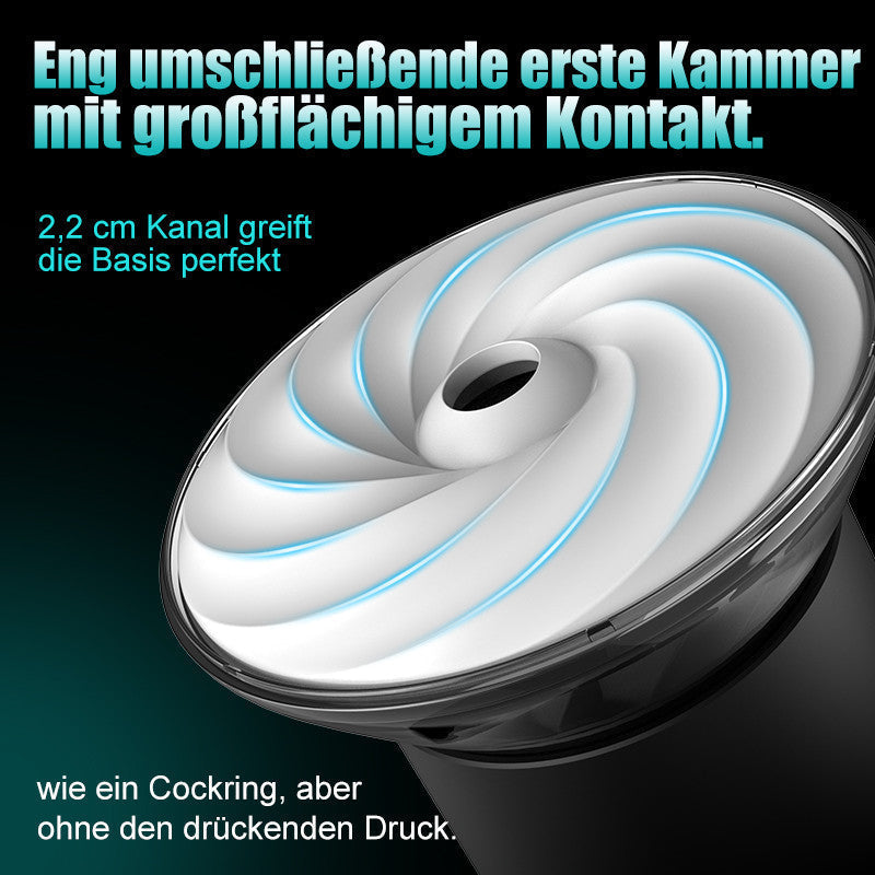 Bliss - 9 Saugmodi & Kraftvolle Vibration 2,8x Breite Hülle Elektrischer Masturbator für Männer