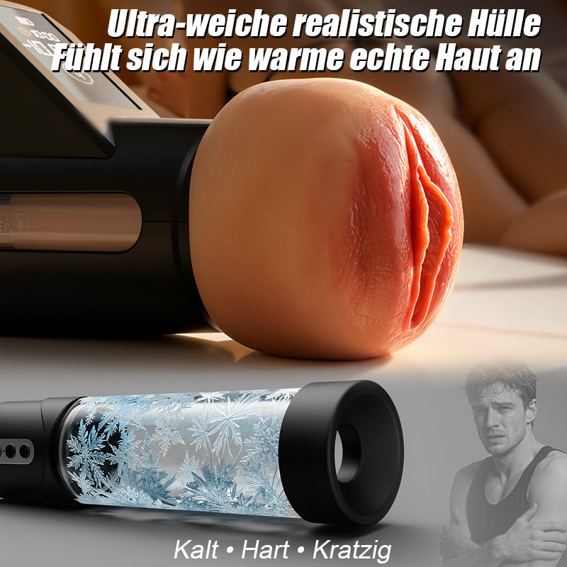 Ravish - Fleischähnliche Hülle mit langanhaltender Saugkraft, klarer Anleitung, automatischer männlicher Masturbator