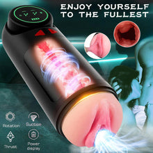 Load image into Gallery viewer, 3 IN 1 Automatischen Masturbator Stroker Blowjob mit 4 Saug und Vibrations und Stoßmodi