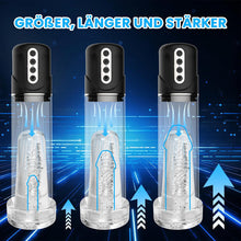 Load image into Gallery viewer, 2 IN 1 Elektrische Penispumpen-Masturbationsgerät Stroker mit 7 Saugmodi