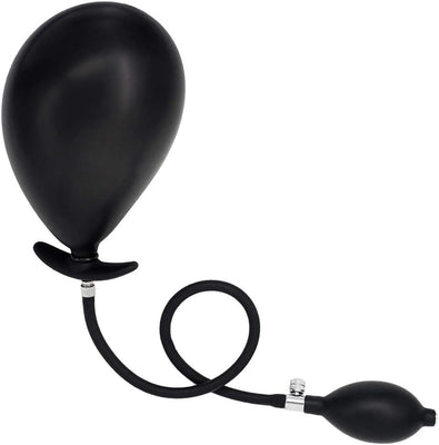 Aufblasbarer Butt Plug Prostata Massagegerät mit Metallport, Anal Sex Toy für Anfänger Fortgeschrittene Anal Plug für Männer Frauen Prostata Vagina Stimulation