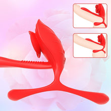 Load image into Gallery viewer, Vibrierender Penisring mit Klitoris Stimulator Penisring Vibrator mit 10 Vibrationsmodi Cockring zur Erektion Verbessern Verzögerte Ejakulation Männer Sexspielzeug für Paare Extrem Sex
