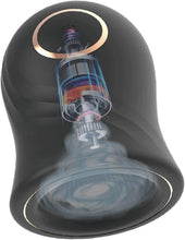 Load image into Gallery viewer, Masturbator mit einzigartigem Texturdesign an der Innenwand,Penis Vibrator für Mann mit 12Vibrationsmodi, Elektrische Masturbatoren Penis Trainer, Männer Eichel Stimulator Silikon Sexspielzeug