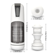 Load image into Gallery viewer, White Vibe – Automatischer, wasserdichter Stretch-Masturbator mit 7 Vibrationsmodi für Männer