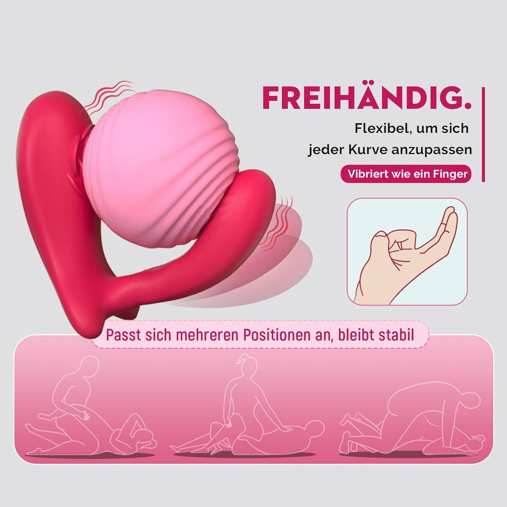 Sex Spielzeug für die Paare Frau Männer, Rose Mini G Punkt Vibration für Frauen, Vibratorensets für Frauen Klitoris mit Fernbedienung Leise, Vibrator App, BDSM Erotisches Sexspielzeug Spiele