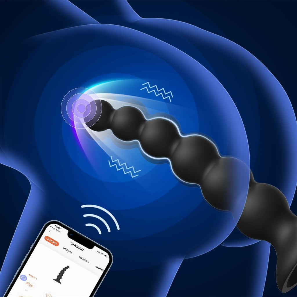 Anal-Sexspielzeug für Paare, Vibrator-Analspreizer mit App-Steuerung & 9 Vibrationsmodi, Prostata-Stimulator für Männer, Frauen und Paare