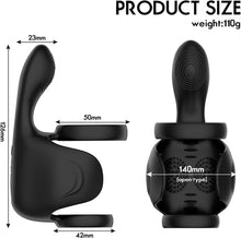 Load image into Gallery viewer, Mit 10 Vibrationsmodi Penistrainer Penismassagegerät Hodenring Bondage Ring Penisvibrator Vibrator SM Extreme Bondage Penis vibrierendes Sexspielzeug für Männer und Paare