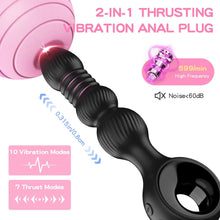 Load image into Gallery viewer, Analvibratoren für Mann, Wordone Analplug für Männer mit 10 Vibrationen&amp;7 Stoßbewegungen, Buttplug Prostata Stimulation Sex Spielzeug für die Männer, Analspielzeug-Analplug# für Frauen Paare
