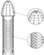 Load image into Gallery viewer, 4er Pack Dick Sleeve - Silikon Transparente Wiederverwendbare Peniskondome für Intensive Stimulation Penishülle für Penisverlängerung und Erektionsverbesserung