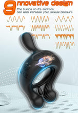 Load image into Gallery viewer, Penisring Vibrator, Penis Ring Sex spielzeug für Die Paare Penis Massagegerät für Langwährende Erektion, Sex Spielzeug für Die Männer mit 9 Vibrationsmodi, Erotisches Sexspielzeug Sex Toyset Damen