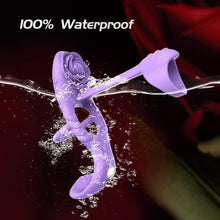 Load image into Gallery viewer, Penisring Vibrator mit 9 Modi Vibration 4 IN 1 Silikon Cockring Vibratoren für Sie Klitoris and G-punkt Verzögerte Ejakulation Erektion Verbessern Stimulation Penis Männer Sexspielzeug