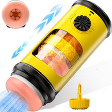 Load image into Gallery viewer, Neue Masturbator Sex Spielzeug für die Männer Solo, Masturbieren Elektrisch mit Heizung &amp; 5 Teleskopmodus, Abnehmbar Realistische Tunnel Penis Pumpe Pussy Sexspielzeug Masturbatoren