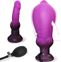 Load image into Gallery viewer, Anal Dildo Groß Monster Aufblasbar Fantasy Dildo Knot Dog Inflatable BDSM Analdildos Anal Toy XXL Dildos Pump Analdehner Fetisch Analplug Sex Spielzeug für die Männer Frauen Paare