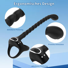 Load image into Gallery viewer, Prostata Stimulation Männer mit Penisring Vibratoren - Cockringe Analvibratoren für Mann mit Fernbedienung, 10 Vibrationsmodi Anal Vibratorstarb Vibration, Sex Spielzeug für Die Männer Paare Extrem