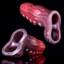 Load image into Gallery viewer, Monster Penis Sleeve, Silikon Penishülle mit Hodenring, Penismanschetten, Penis Dildo Manschette, Sexspielzeug für Männer zür Penis Vergrößerung Verlängerung