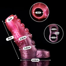 Load image into Gallery viewer, Monster Penis Sleeve, Silikon Penishülle mit Hodenring, Penismanschetten, Penis Dildo Manschette, Sexspielzeug für Männer zür Penis Vergrößerung Verlängerung