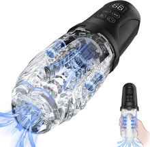 Load image into Gallery viewer, Elektrischer Masturbator Masturbieren für Männer, 7 Vibration 7 Saugmodi Sex Spielzeug für die Männer, Realistische Taschenmuschi Sexspielzeug mit Doppel-Starkmotor, Penispumpe Masturbatoren Sex Toys