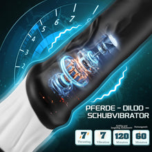 Load image into Gallery viewer, Fantasy Pferd Anal Dildo 5 cm Durchmesser Analvibratoren für Mann Frau, Vibrator Sex Spielzeug für die Frau Männer, 30CM Knoten Analplug Dilatatoren XXL Analvibratoren mit 7 kraftvolle Stoßfunktion