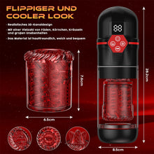 Load image into Gallery viewer, Elektrischer Masturbator Sex Spielzeug für die Männer,Masturbieren für Männer mit 7 Modi Saugen &amp; Vibrieren &amp; Schieben &amp; Rotieren,Taschenmuschi Realistisch Stimulator 3D Realistischer Vagina,Sex Toy