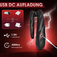 Load image into Gallery viewer, Penisring Vibrator, Sex Spielzeug für die Männer Penis Ring mit 10 Vibrationsmodi, Dual Penisringe Sextoysets für Paare Einstellbare Größe