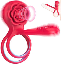 Load image into Gallery viewer, Vibrierender Penisring Sex Spielzeug für die Männer- 3 In 1 Cockring Sex Spielzeug für die Paare 10 Vibrationsmodi Penis Vibrator