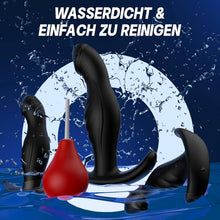 Load image into Gallery viewer, Analplug# für Frauen Männer 4 Stück Anal Plug Set mit Analdusche &amp; Größen-Upgrade (M-XL) für Anfänger bis Profi Buttplug Analplugs Butt Plug für den Mann Sexspielzeug Silikon Anal Dildo