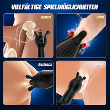 Load image into Gallery viewer, Soulour Analvibratoren für Mann Prostata Stimulation Männer, 4 IN 1 Expansions- und Schubmodi Analplug mit Penisring &amp; Hodenvibration, Sex Spielzeug für die Männer Anal Plug Vibrator mit 9x9 Modi Reif