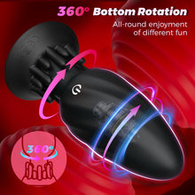 Load image into Gallery viewer, Analvibratoren für Man, Prostata Stimulation Männer Analplug Sex Spielzeug für die Männer mit 10 Vibrationen und 10 Rotationsmodi Fernbedienung Anal Plug Dildo für Paare Buttplug Sexspielzeug