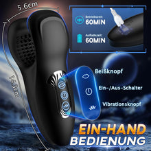Load image into Gallery viewer, Masturbieren für Männer Masturbator Penis Trainer mit 10 Beißfunktion Sex Spielzeug für die Männer Handheld Penis Vibrator Masturbatoren mit 3D-Weichpartikel 10 Vibrationsmodi Männer Mastorbator