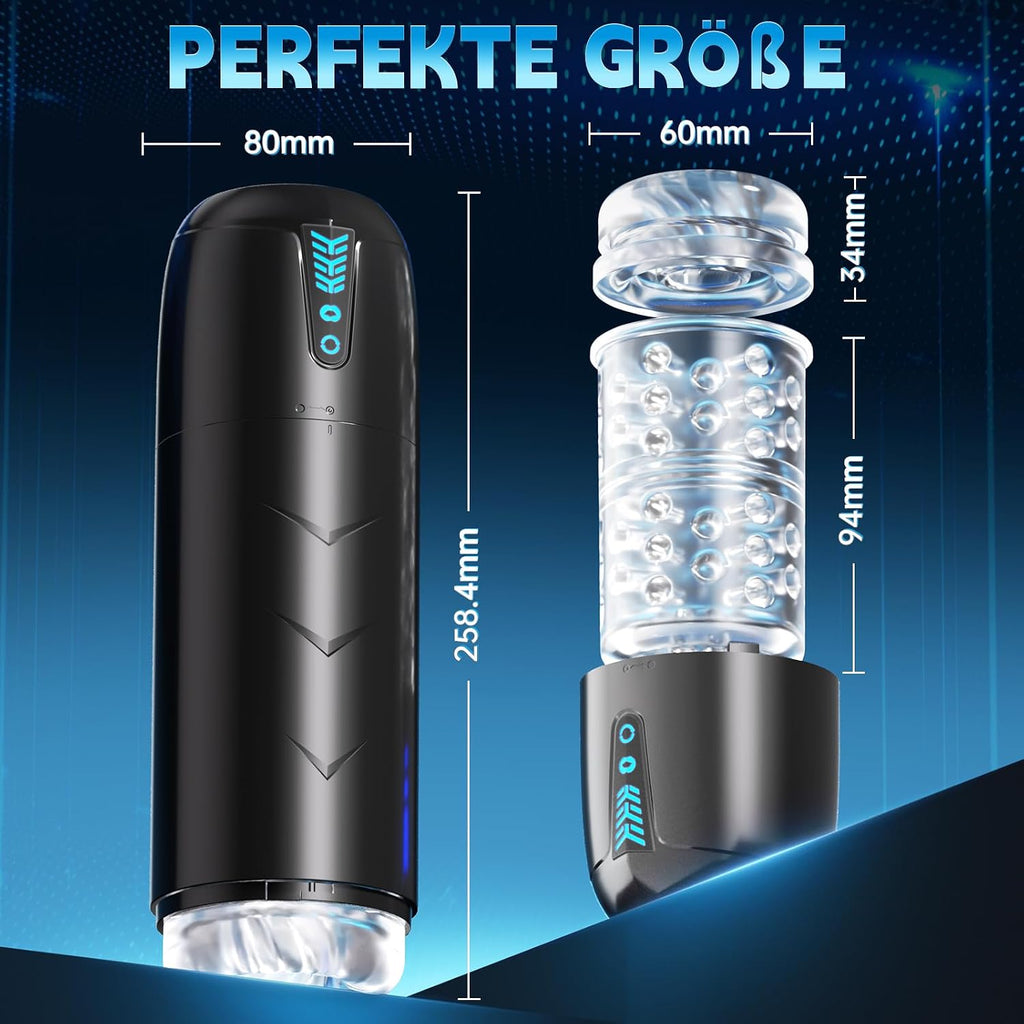AI-Sync Elektrischer Masturbator Cup, Masturbieren für Männer mit 7 Saugmodi 7 Rotationsmodi, Blowjob Taschenmuschi Penis Stimulator 3D Realistischer Vagina Pussy Sex Spielzeug für die Männer Sex Toys