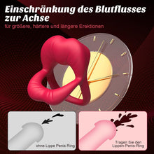 Load image into Gallery viewer, Penisring Penis Vibrator Sex Spielzeug für die Paare, Penies Ring für Sex Penisringe mit Klitoris Stimulator, Sexspielzeug für Paare Extrem Sex Dual Penis Ring, Erotisches Sex Toys Cockring für Männer