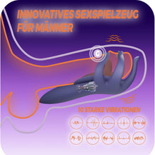 Load image into Gallery viewer, Penisring Vibrator Masturbieren für Männer, 10 Vibrationsmodi Sex Spielzeug für Die Männer Elektrischer Masturbator, Neu Penis Trainer Sexspielzeug für Paare Extrem Sex