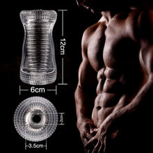 Load image into Gallery viewer, Masturbieren Mann, Manuelle Masturbator Cup Sex Spielzeug für die Männer mit 3D Realistische Vagina Oralsex, Mini Tragbar Kristall Penis Trainingsgerät Masturbation Taschenmuschi für Männer