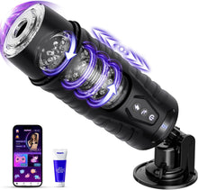 Load image into Gallery viewer, Masturbator Sexmaschine Maschinen &amp; Geräte Masturbieren für Männer mit 7 Modi Teleskopfunktion und Rotation, Sex Spielzeug für die Männer, Penis App-Steuerung LCD Display Masturbatoren