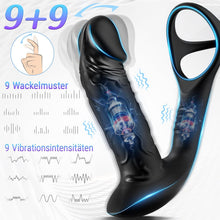 Load image into Gallery viewer, Prostata Stimulation Männer mit 9 Vibrationsmodi und Wiggle-Modus, Analvibratoren für Mann Anal Dildo Vibrator, Prostata Vibrator Analplug für Männer
