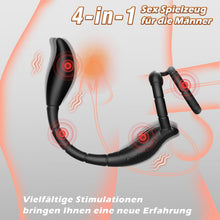 Load image into Gallery viewer, Prostata Stimulation Männer mit Penisring &amp; verlängerte Analvibratoren Sex Spielzeug für die Männer mit APP Vibratorensets für Männer 9 Vibrationsmodi Analplug Sex Spielzeug für die Paare