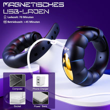 Load image into Gallery viewer, Penisring Vibrator Sex Spielzeug für die Männer Extrem -Cockring Penis Ring Sex Spielzeug für die Paare mit Einstellbare Größe,APP Fernbedienung Vibratorensets für Paare mit 10 Vibrations Penisringe.
