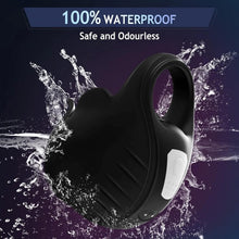 Load image into Gallery viewer, 2 in 1 Vibrierender Penisring mit 9 Vibrationsmodi und Fernbedienung Cockring Vibrator Sexspielzeug für Männer SM Herren Penisringe Vibratoren Massagegerät Langwährende Erektion Hodenvibrator