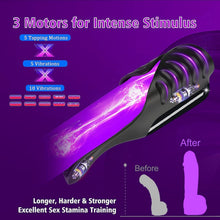 Load image into Gallery viewer, Elektrischer Masturbator Cup - 3 Motoren, 5 Klopfmodi, 10 Vibrationsmodi, Penis Training Massager Silikon Sexspielzeug für Männer Penis Vibrator Trainer Sex Spielzeug für die Männ Masturbieren