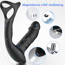 Load image into Gallery viewer, Prostata Stimulation Männer mit 9 Vibrationsmodi und Wiggle-Modus, Analvibratoren für Mann Anal Dildo Vibrator, Prostata Vibrator Analplug für Männer